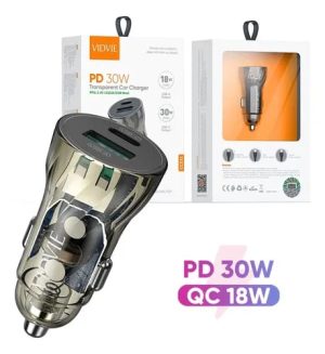 Cargador auto carga rápida 30w